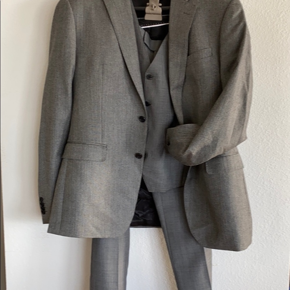 3 piece charcoal suit set new